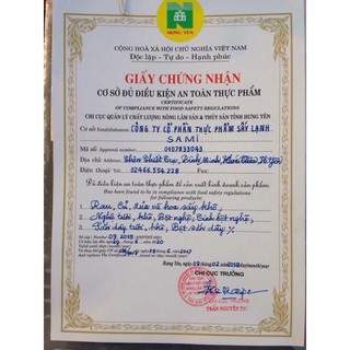 100g TRÀ CAM SẤY KHÔ SAMIFOOD ( CÓ GIẤY CHỨNG NHẬN)