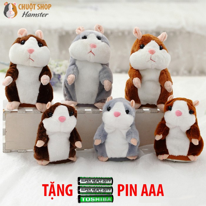 [XẢ HÀNG] Thú bông Chuột Hamster nhại tiếng (Tặng kèm Pin AAA)