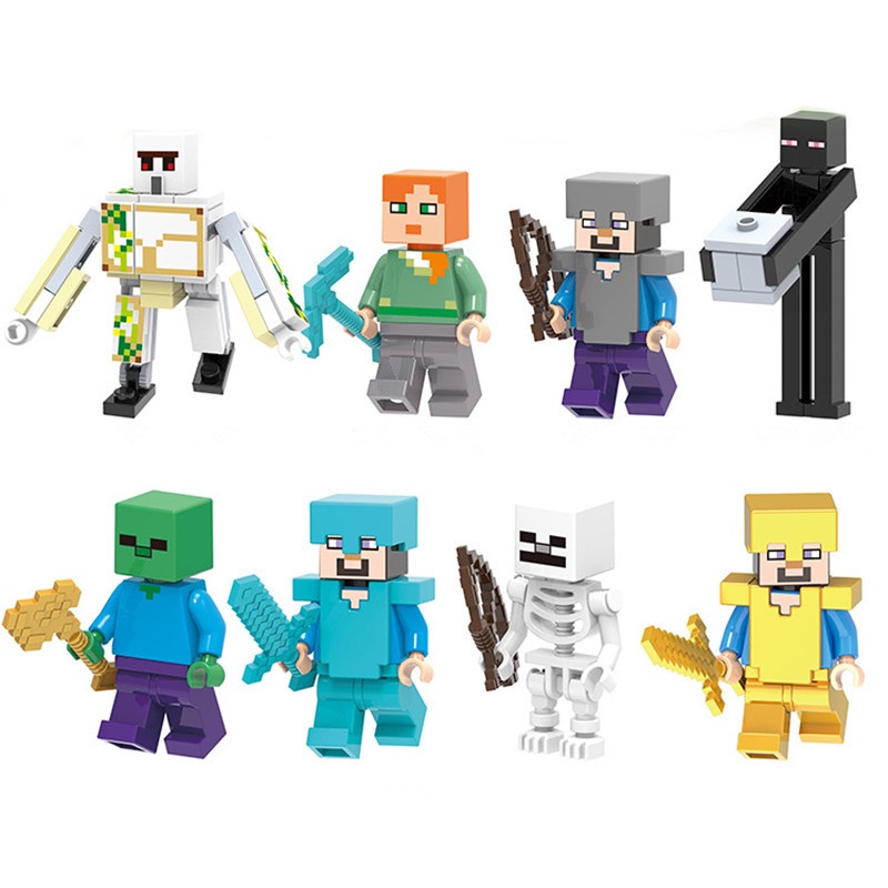 Mô Hình Nhân Vật Game Minecraft Chân Thật