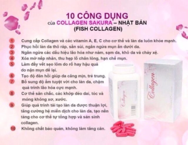 Collagen Sakura nhập khẩu chính hãng từ Nhật Bản 120 viên bổ sung vitamin collagen và khoáng chất tốt cho phụ nữ