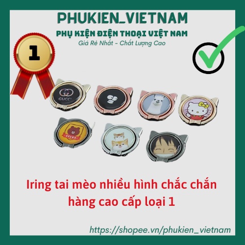 Giá đỡ chiếc nhẫn hình tai mèo