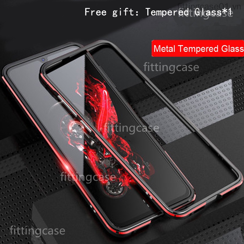 Ốp điện thoại viền kim loại nhôm chống sốc cho Asus Rog Phone 5S 3 2 Rog 5 Ultimate Rog5s rog3 rog2 rog5