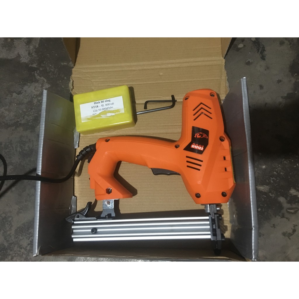 SÚNG BẮN ĐINH BÊ TÔNG _  DÙNG ĐIỆN 220V - màu cam