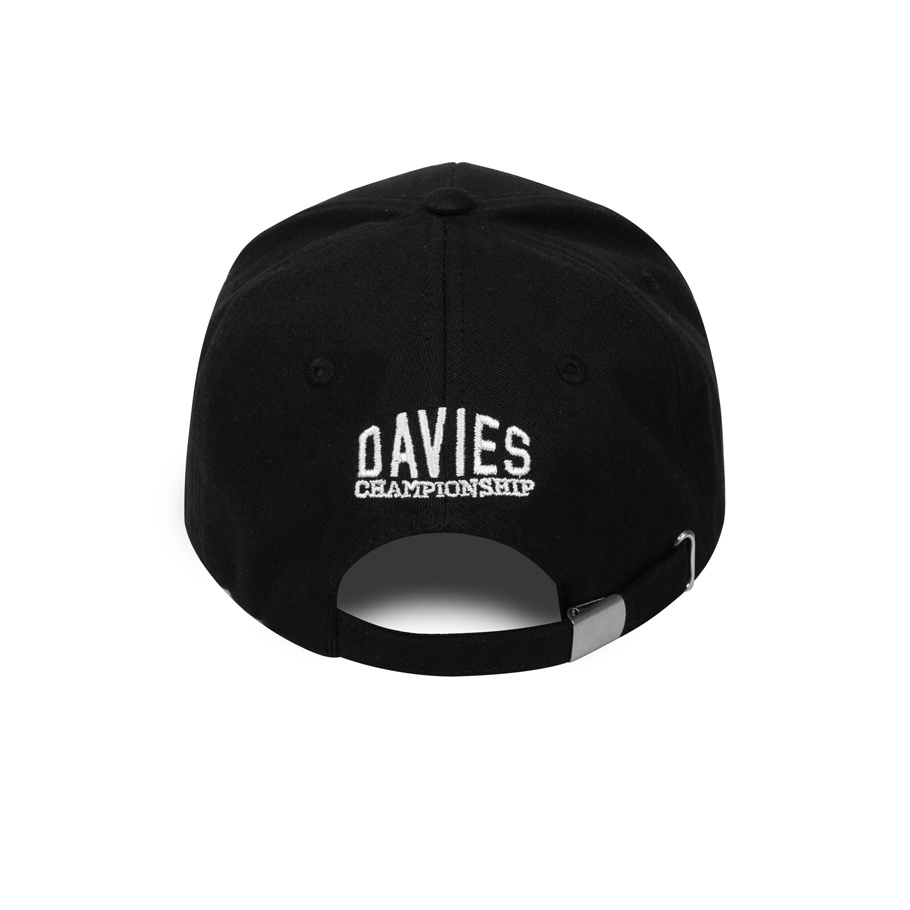 Mũ lưỡi trai nam nữ màu đen thêu logo Black Baseball Academy Cap local brand Davies |D-HAT06-D