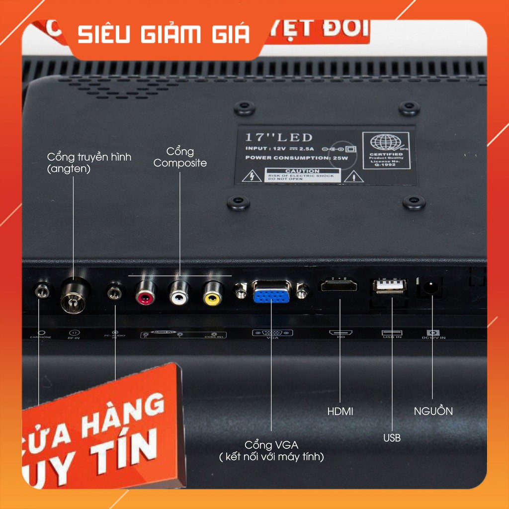 ttd[Siêu rẻ] TIVI JINGZHAN 17 INCH I HD 750p Âm thanh sống động Sử dụng tiện lợistd