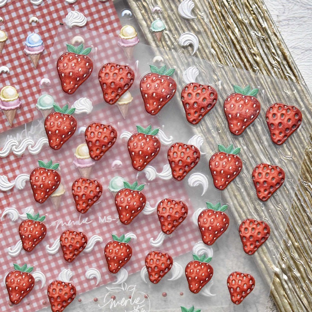 Nhãn Dán Trang Trí Móng Tay 5D Phong Cách Nhật Bản Dễ Thương