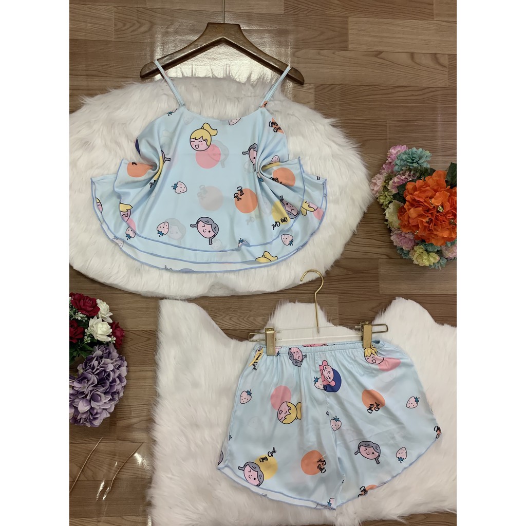 [ Mã WASTRUN4 giảm 10% tối đa 30K đơn 99K] Đồ ngủ 2 dây vải latin cao cấp | BigBuy360 - bigbuy360.vn