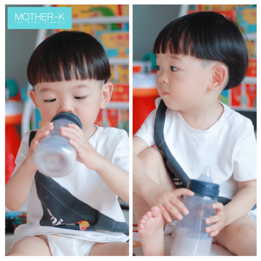 Bình sữa Mother-K nhựa PPSU cao cấp núm ti Silicone y tế 180ml siêu bền siêu nhẹ chịu nhiệt tốt