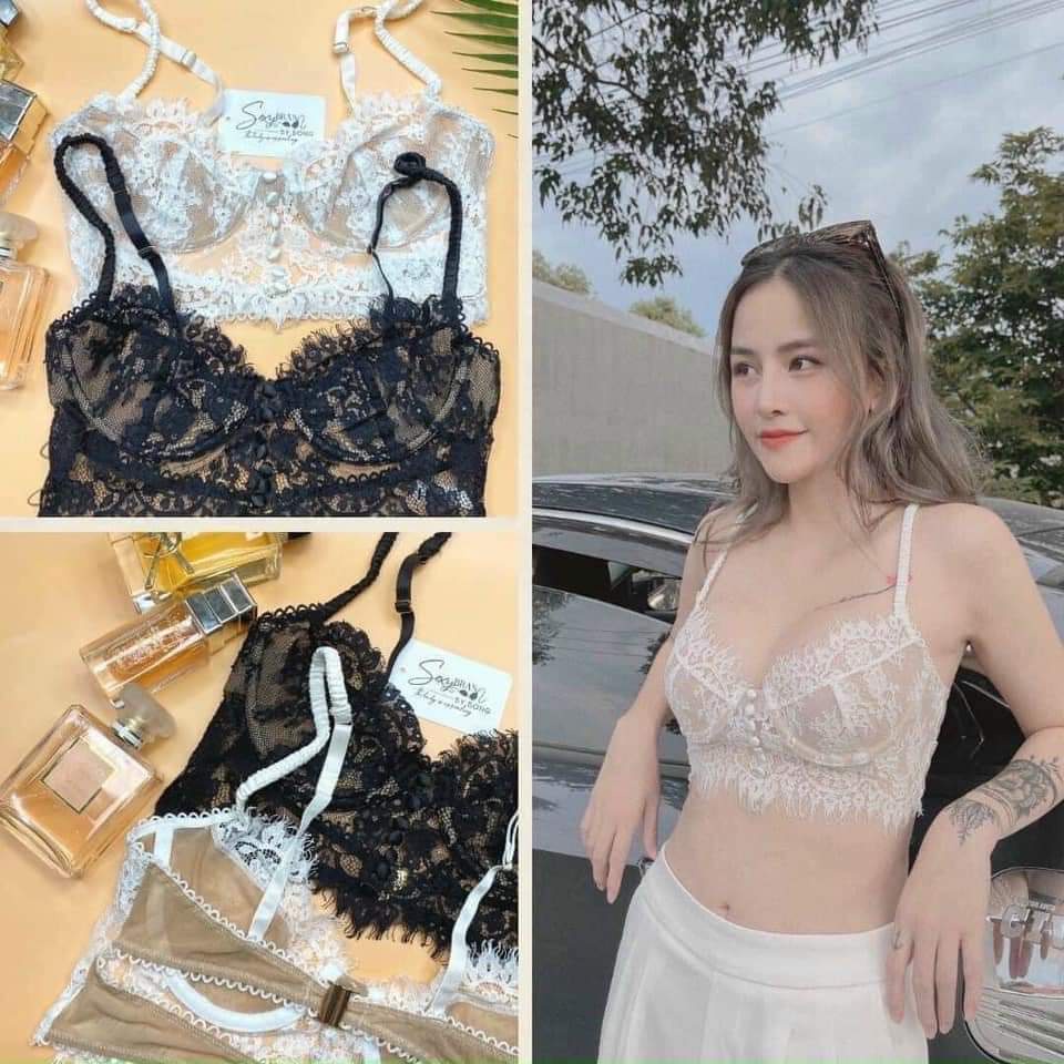 Áo bikini lót 2 dây ren hot khuy Quảng châu