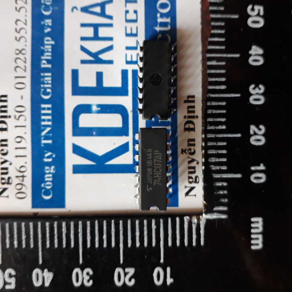 3 con 74HC07 DIP14 IC 6 CÔNG ĐỆM (ĐẦU RA HỞ) kde2052