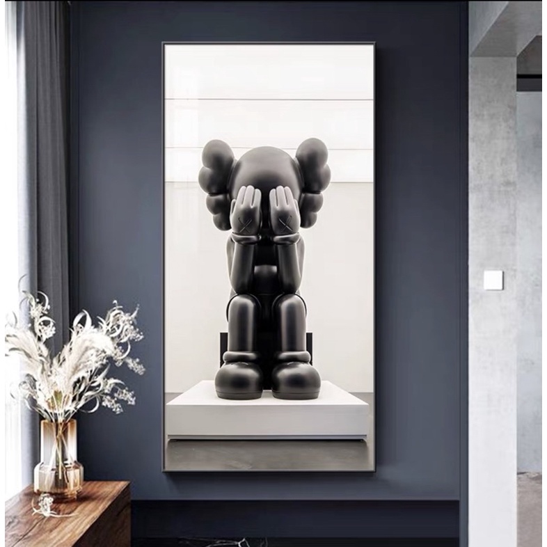 T60 Tranh Treo Tường Tráng Gương Gấu Bearbrick Decor Trang Trí Nhà/ Cửa Hàng/ Quà Tặng Decor Tân Gia Livestream