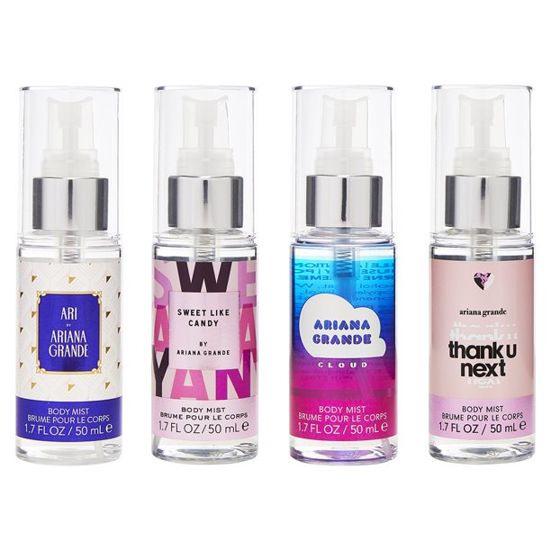 Xịt thơm toàn thân Body mist Ariana Grande 50ml Ari, Thank u next, Cloud, Sweet Like Candy
