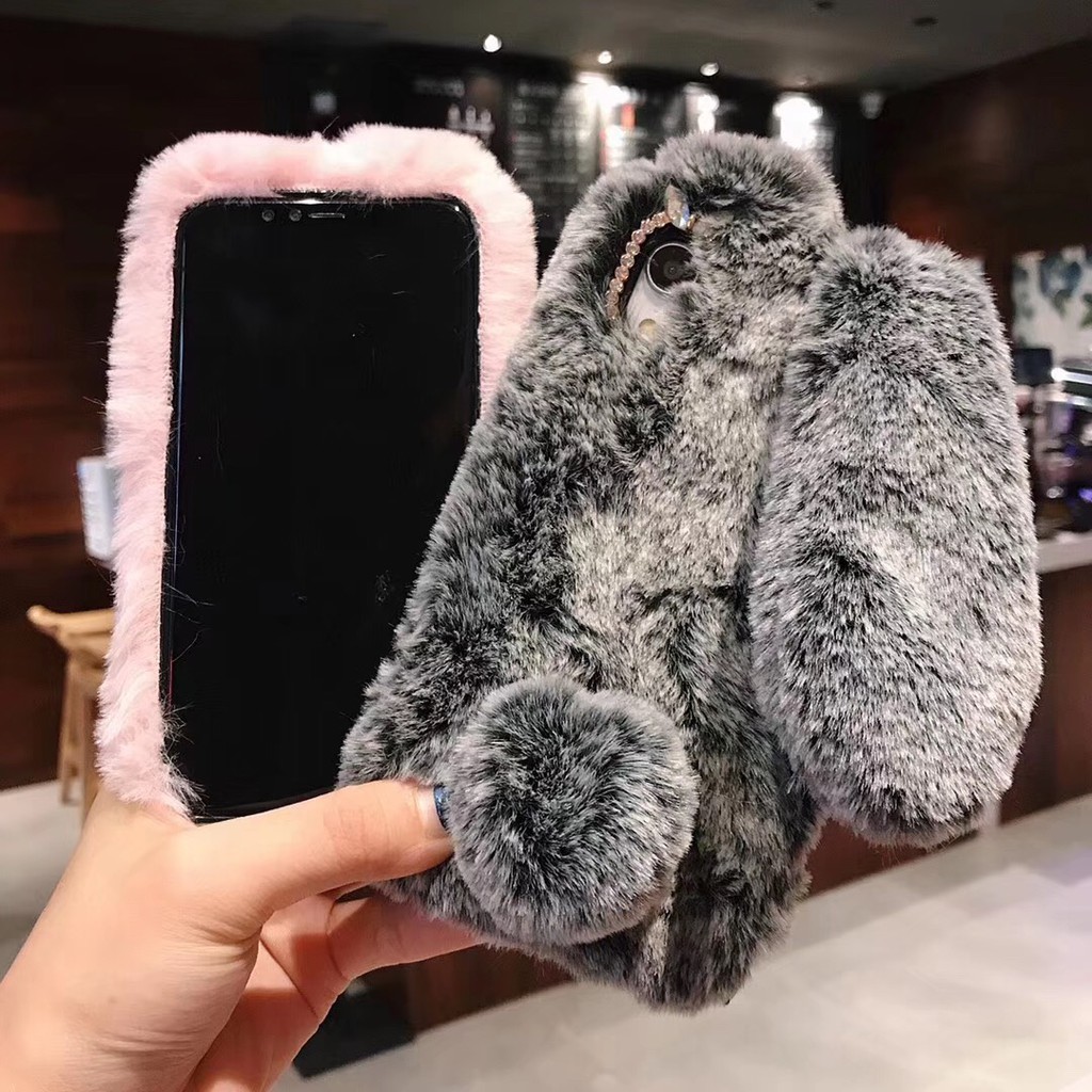 Ốp lưng phối tai thỏ đáng yêu cho iPhone XS Max 8 8plus 7 7plus 6/6S Plus | BigBuy360 - bigbuy360.vn