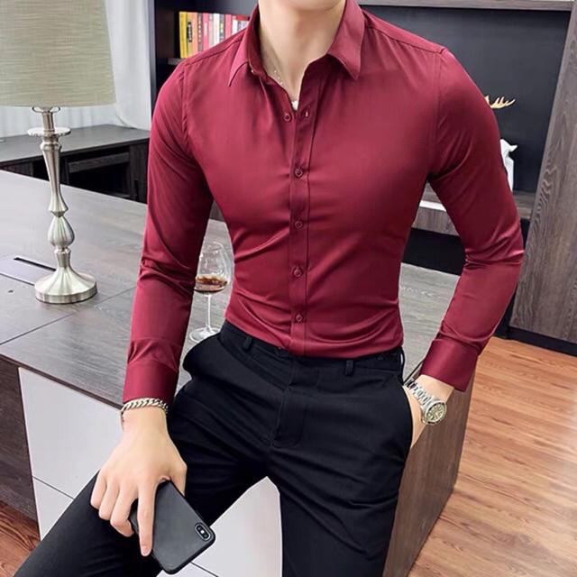 Sơ Mi Nam Kẻ Sọc FREESHIP Áo Sơ mi Nam - Chất liệu lụa cotton, chất vải mềm mịn, dáng slimfit trẻ đẹp