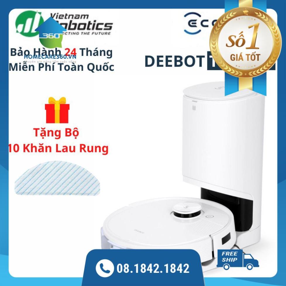 Robot Hút Bụi Lau Nhà Ecovacs Deebot T9 Plus Bản Quốc Tế Bảo Hành 24 Tháng