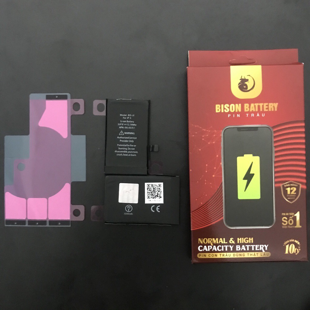 Pin Bison con trâu Dung Lượng Cao cho ip se/6/6s/6plus/6splus/7/7plus/8/8plus/X/XsMax/11/11pro/11promax/12/12pro