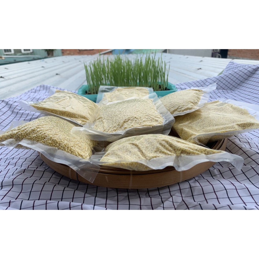 Hạt kê Vàng Đã Tách Vỏ Quảng Bình, dùng nấu sữa- cơm-cháo