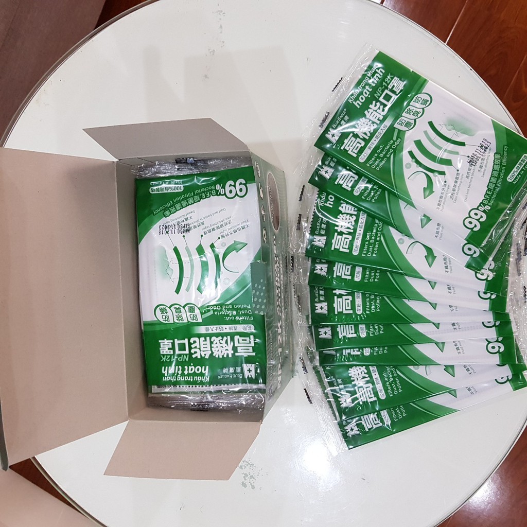 [SẴN] Khẩu trang y tế Blue Eagle NP12K - hình thật