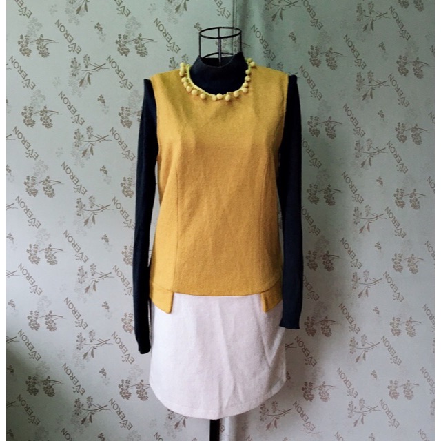 Size XS váy đầm dạ thu đông công sở suông