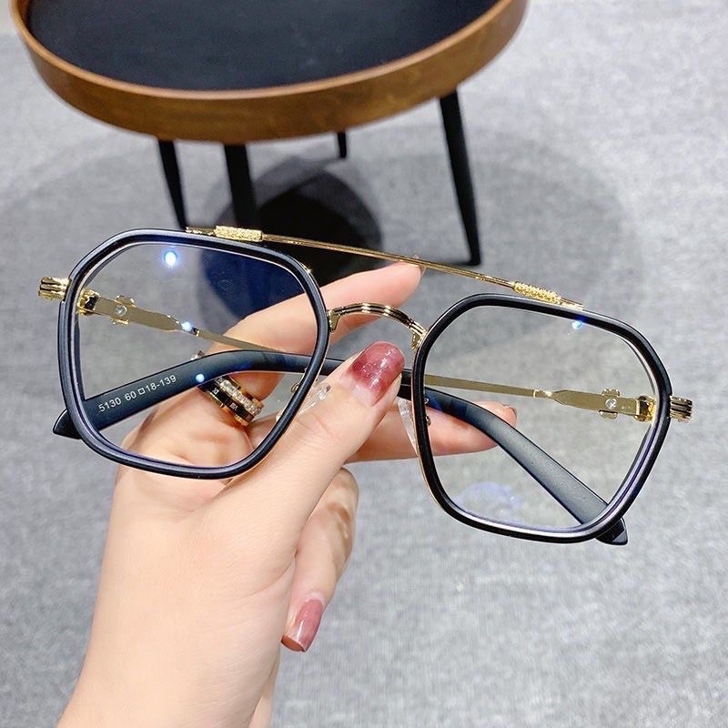 MẮT KÍNH GỌNG CẬN CHROM HEAT FORM VUÔNG NGÔI SAO PHONG CÁCH HÀN QUỐC Vintage