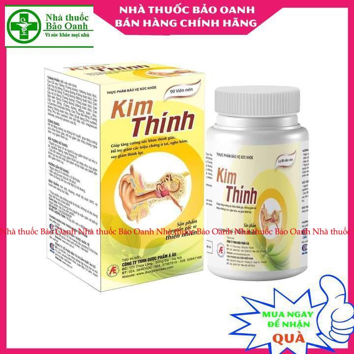 Kim thính lọ 90 viên- Chính hãng Á Âu - Hỗ trợ phục hồi chức năng thính giác