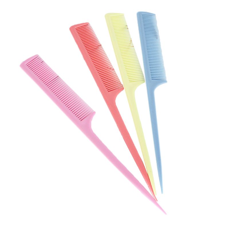 [Hàng mới về] Lược chải tóc bằng nhựa màu sắc đơn giản chiều dài 20.5cm