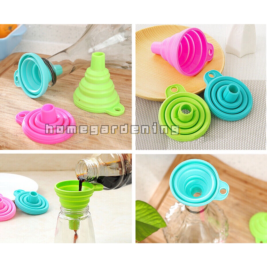 Phễu Silicone Chịu Nhiệt Có Thể Gấp Gọn Tiện Dụng