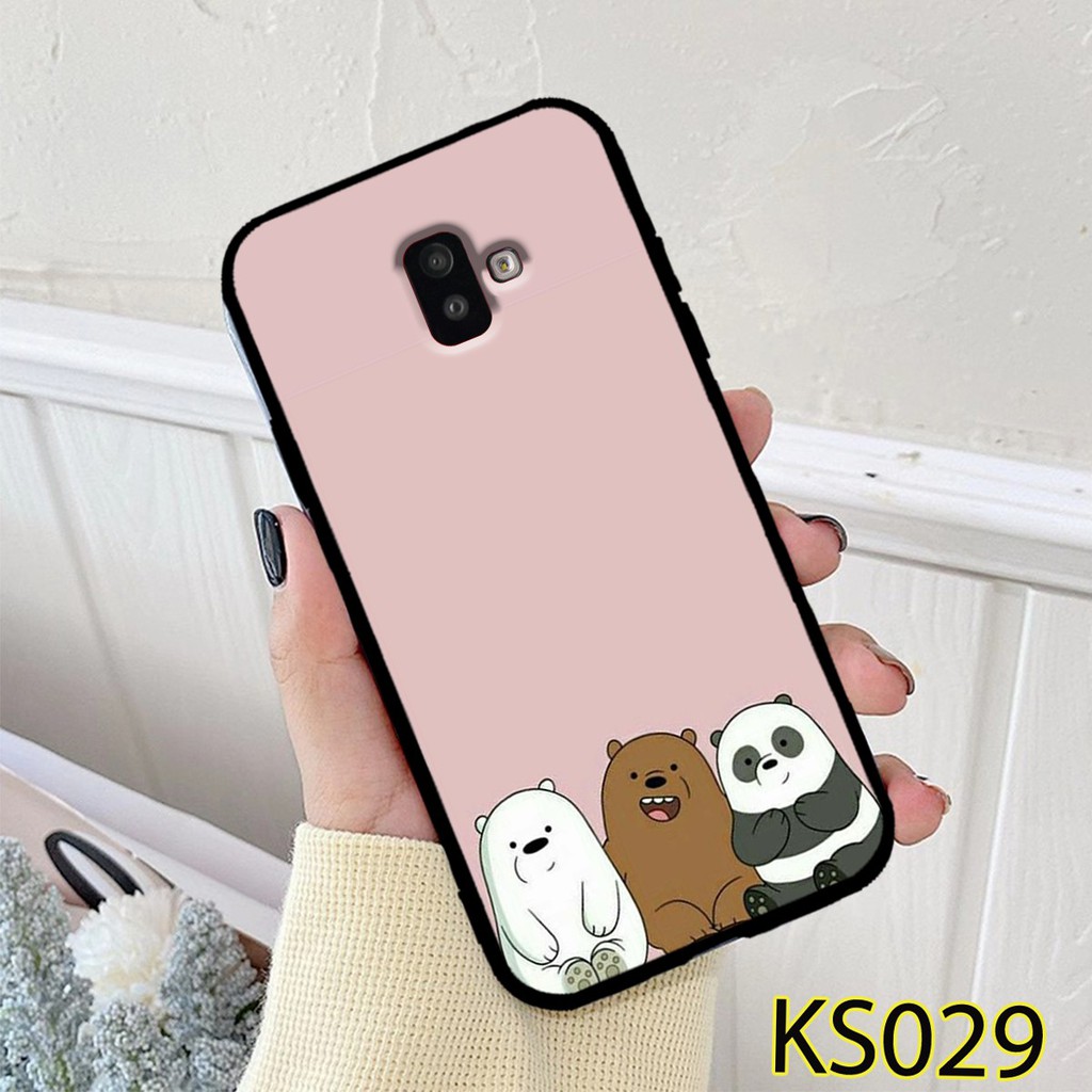 Ốp lưng Samsung J6-2018/J6 Plus/J8-2018 Plus in hình  Gấu Bear siêu đẹp, độc, lạ_KINGSTORE.HN_Ốp SS J6/J6 Plus/J8