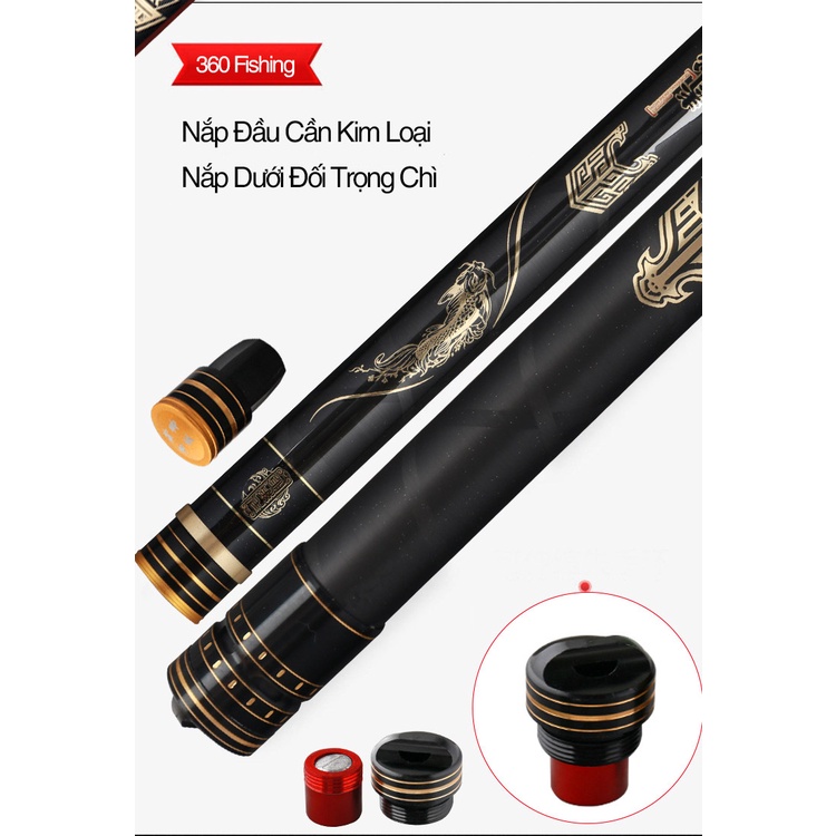 Cần Câu Đài Săn Hàng Tầm Xanh Thế Hệ 4 20H-19i Cần Câu Tay Chính Hãng Cao Cấp Tặng Kèm Ngọn Phụ