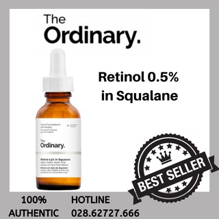 Tinh Chất Ngăn Ngừa Lão Hoá The Ordinary Retinol 0.5% In Squalane (30ml)