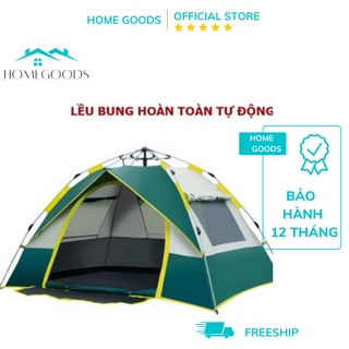 Lều Cắm Trại Tự Bung Cao Cấp Chống Nước Chống Tia Tử Ngoại Cho 3-5 Người