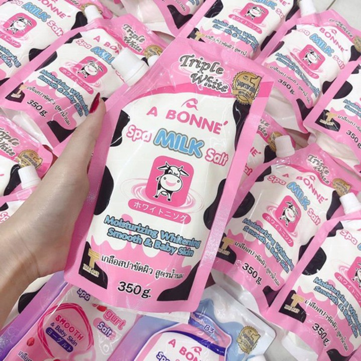 Muối Tắm Sữa Bò Tẩy Tế Bào Chết A Bonne Spa Milk Salt Thái Lan 350gr