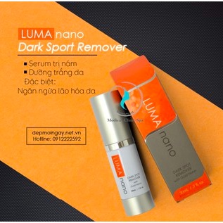 Serum chống lão hóa giảm thâm nám Luma Nano Dark Spot Remover with Gold Nano 20ml