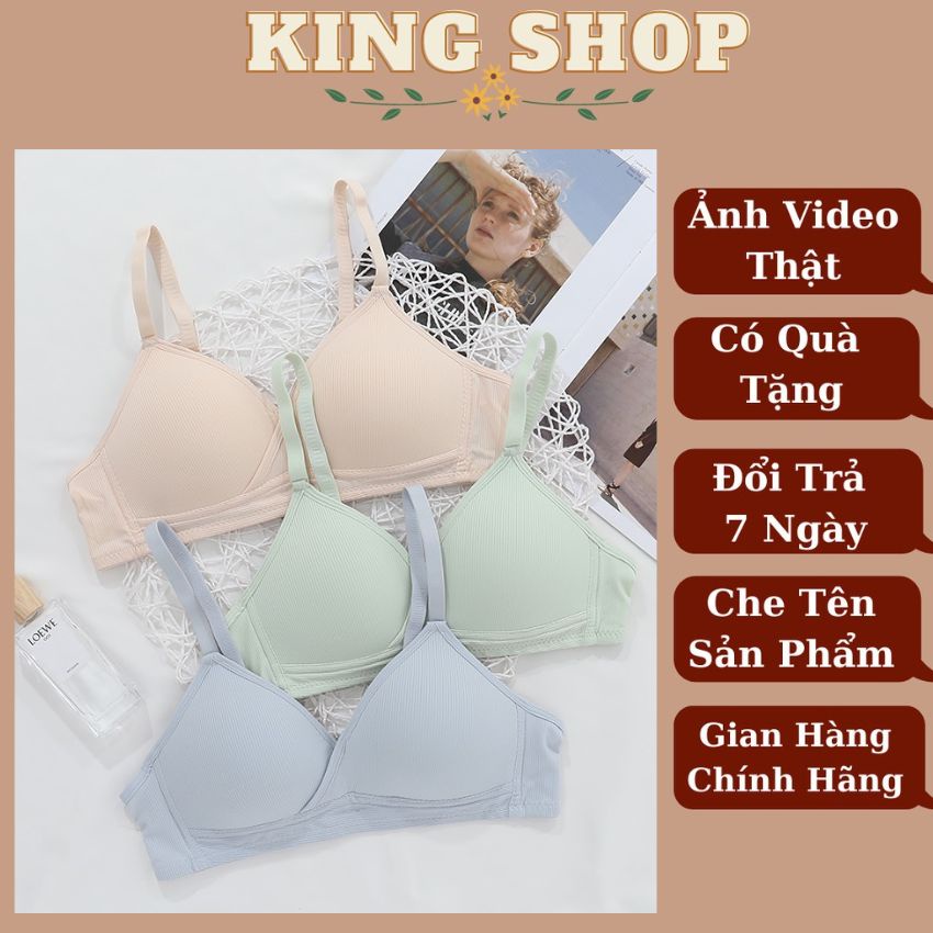 Áo ngực mút mỏng không gọng, Áo lót chất cotton mềm mại, Thiết kế trẻ trung cùng hoạ tiết đáng yêu, gợi cảm A919