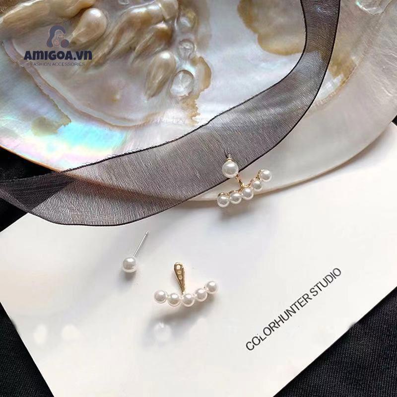 Đôi Bông Tai Ngọc Trai Thời Trang Đơn Giản Dành Cho Nữ