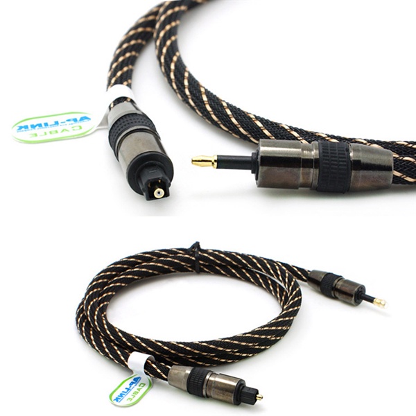Dây cáp quang audio 3,5mm mini toslink to optical audio dài 2m - Dây âm thanh quang