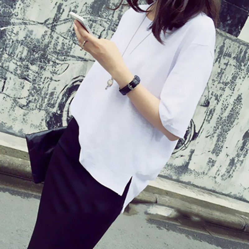 (XẢ KHO)ÁO THUN T SHIRT BASIC TEE TRẮNG TRƠN.