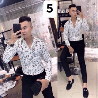 Sơ mi nam hoạ tiết cao cấp