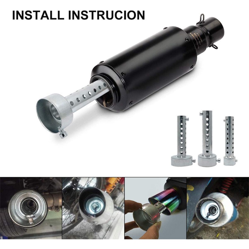 Phụ kiện giảm thanh cho ống pô xe mô tô 60mm