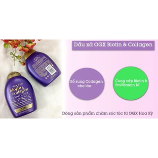 Cặp dầu gội - xả Biotin Collagen Thick & full
