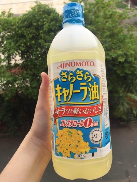 Dầu ăn hoa cải (dầu hạt cải) Ajinomoto Nhật Bản 1 Lít