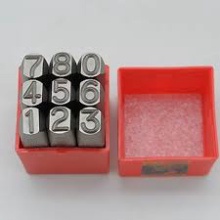 Bộ đóng chữ và số 4mm/ 3mm/ 5mm/ 6mm/ 8mm, chất liệu thép, đóng trên kim loại