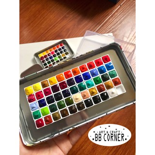 Pocket màu nước tầm trung Picasso full range 54 màu dùng thử 0.5/1ml (thời gian chờ khô ít nhất từ 1-3 ngày)