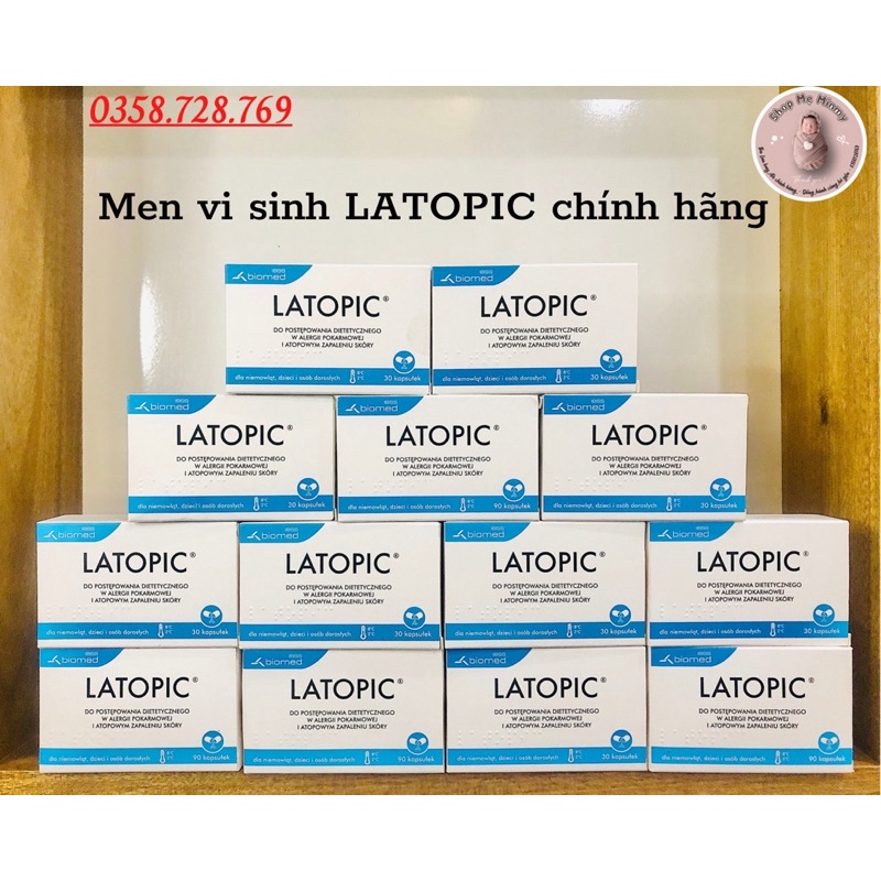 [Mẫu Mới Update 2022] MEN VI SINH LATOPIC - THỰC PHẨM DINH DƯỠNG Y HỌC ( HỘP 30v-90v)