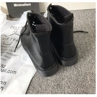 [ORDER] Giầy ulzzang cao cổ da lì (ảnh thật ở cuối) - B8.60