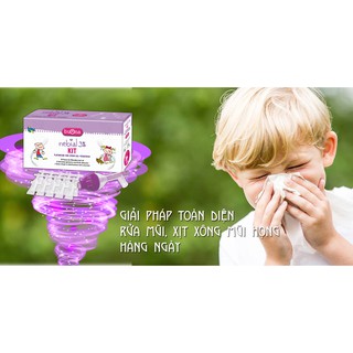 Nebial 3% Flaconcini - Dung dịch muối ưu trương nhỏ mũi giúp giảm nghẹt mũi sổ mũi cho bé (20 ống) - BN241