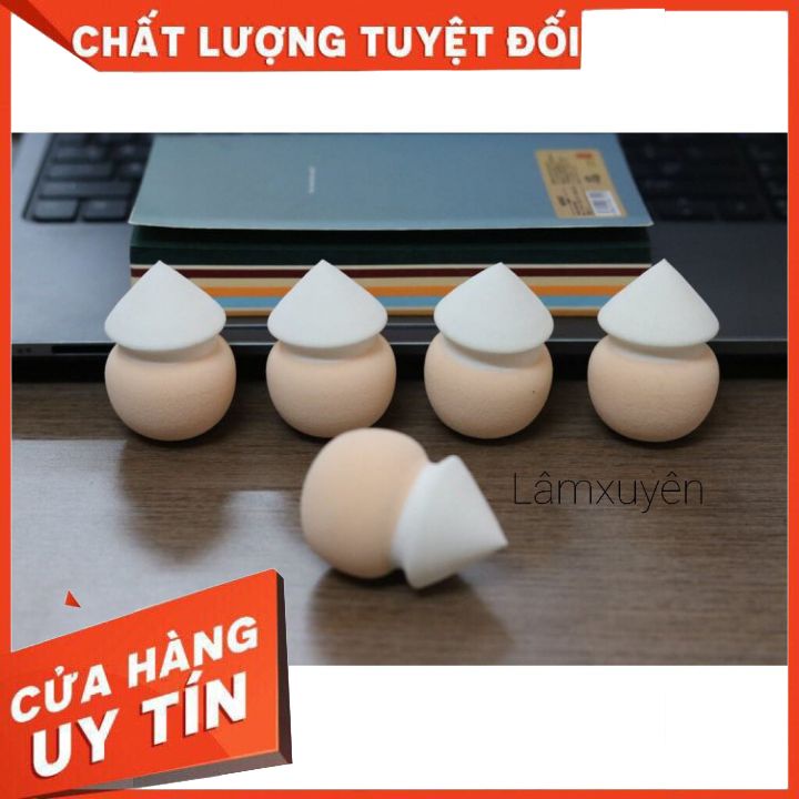 VACOSI BLENDER SPONGE BP31 _ BLENDER NÓN LÁ bông phấn mềm mịn dễ tán đều lớp phấn cho màu tự nhiên _tiện lợi