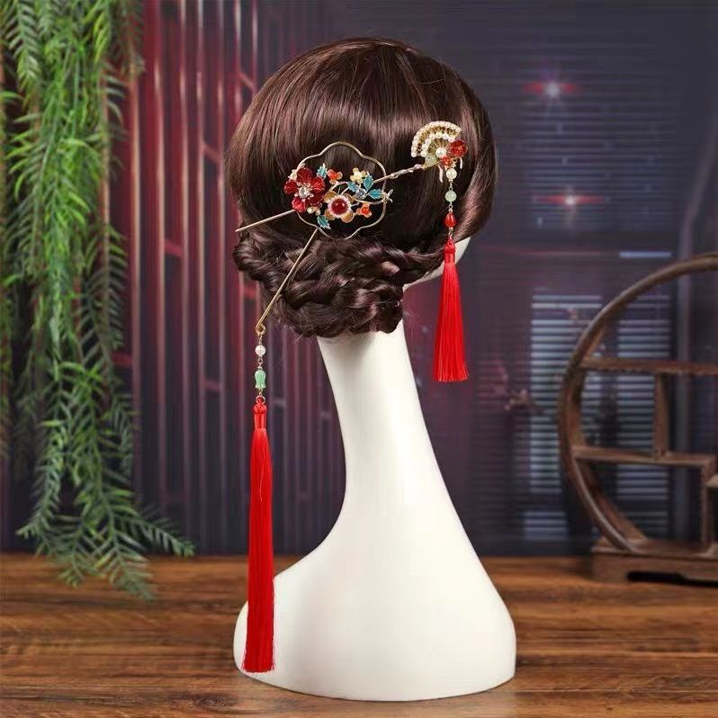Trâm Cài Tóc Đính Tua Rua Phong Cách Hanfu Cổ Điển Sang Trọng