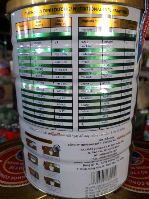 Sữa bột dinh dưỡng dành cho người già MilkMilkGold - MẪU MỚI