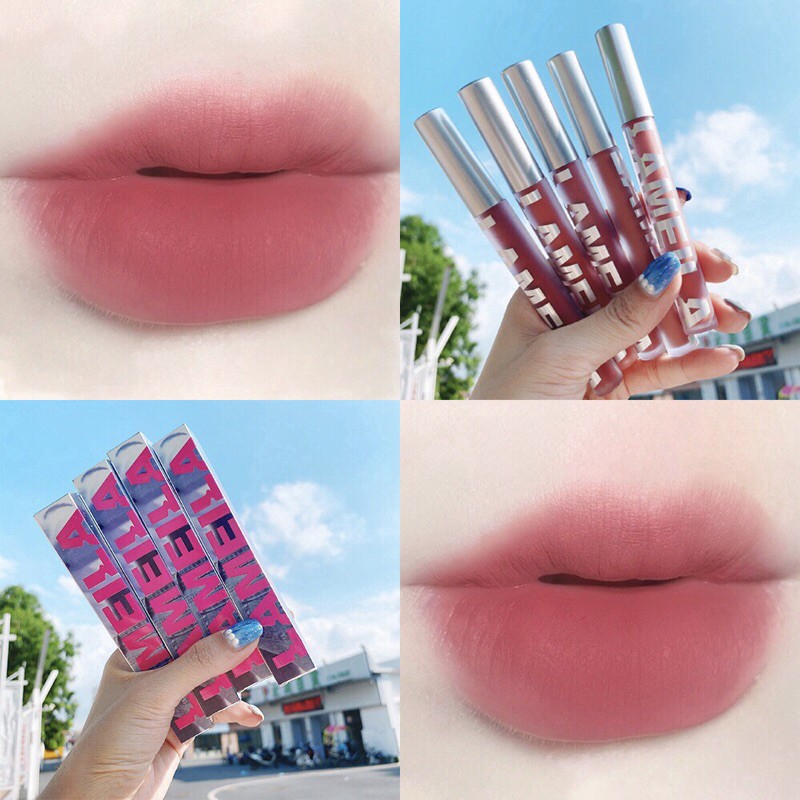 Son Kem Bóng Nhung Mịn Tint Lì Lameila Guicami Novo Velvet Lip Glaze Dưỡng Ẩm Chống Thấm Nước Không Phai Màu